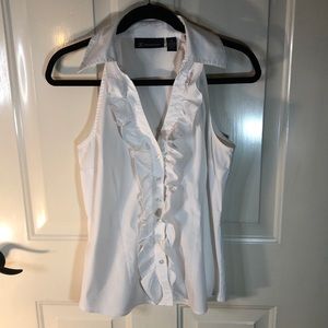 Buy 2 get 1 FREE w/$4.99 S&H INC Crisp white blouse